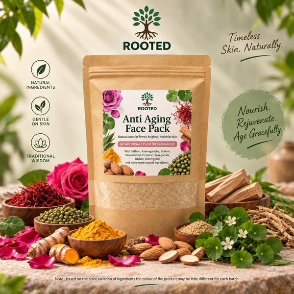 Rooted Anti aging face pack - 200 gms