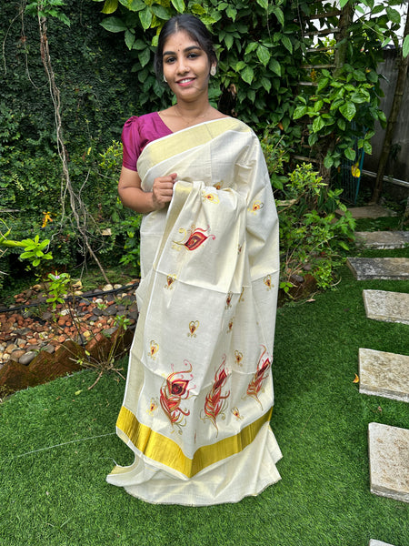 Christmas Saree