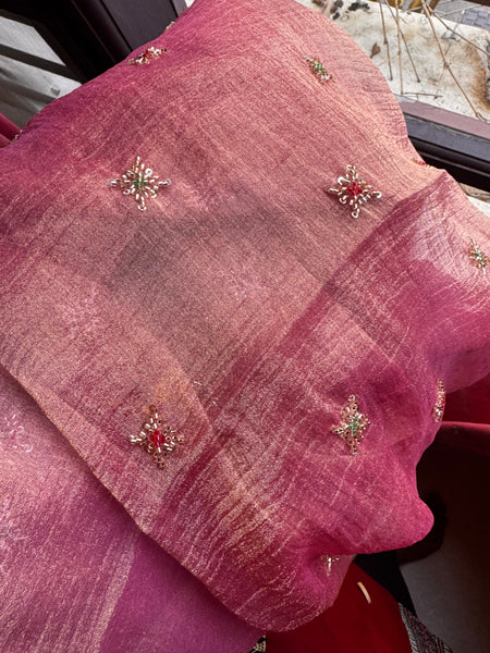 Mixed Fabric Saree