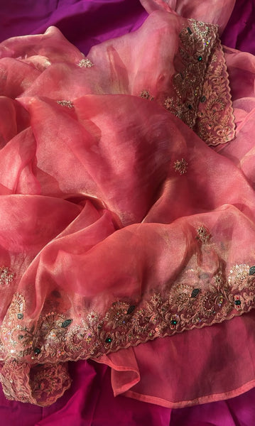 Mixed Fabric Saree