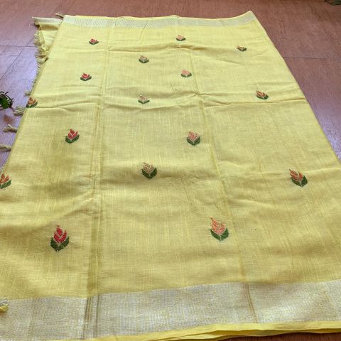 Sold Mixed Fabric Saree